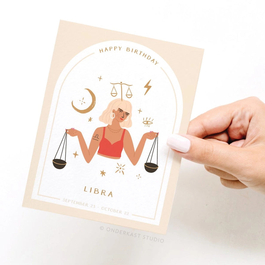 HAPPY BIRTHDAY LIBRA CARD