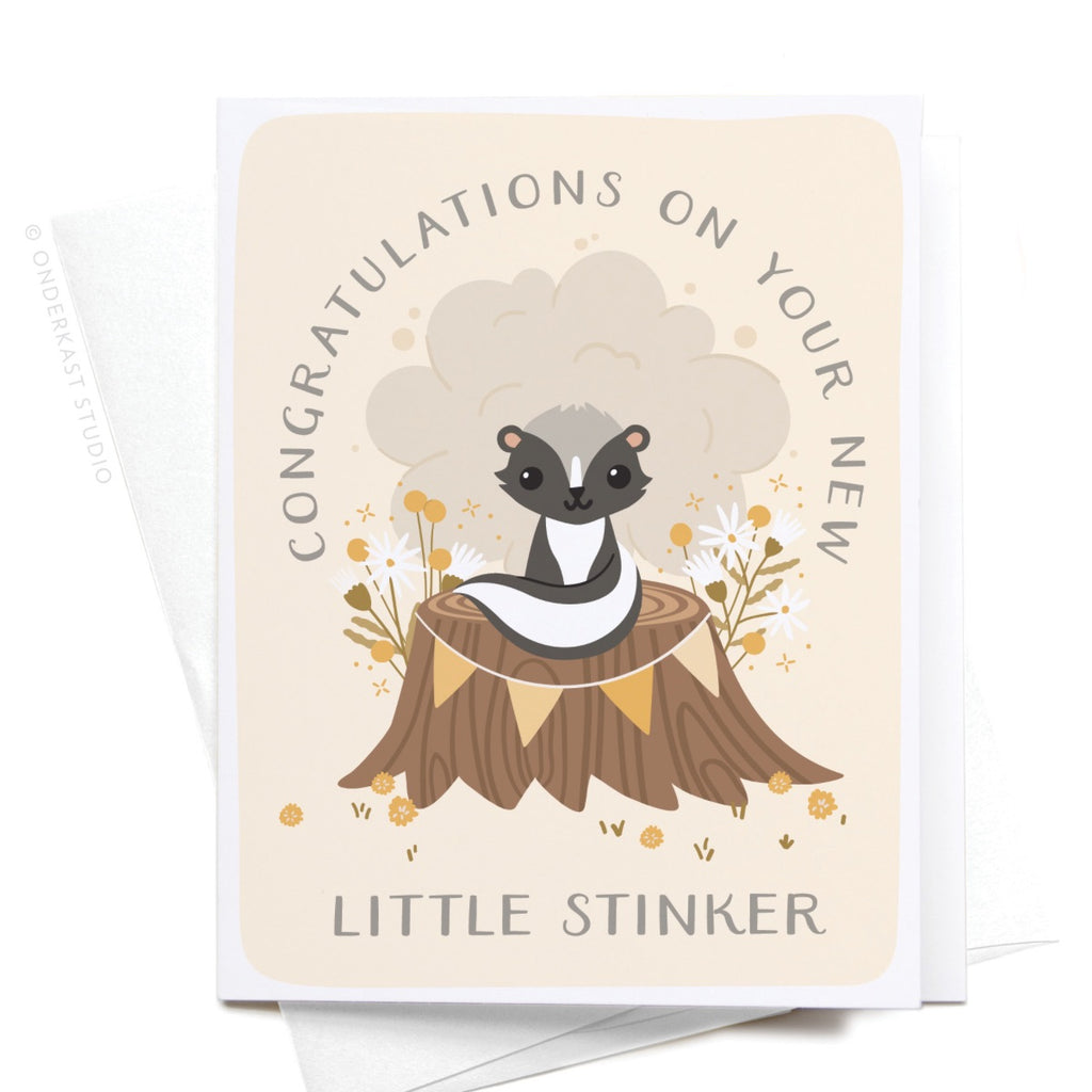 CONGRATULATIONS ON YOUR NEW LITTLE STINKER CARD