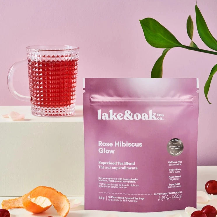 ROSE HIBISCUS GLOW SUPERFOOD TEA BLEND