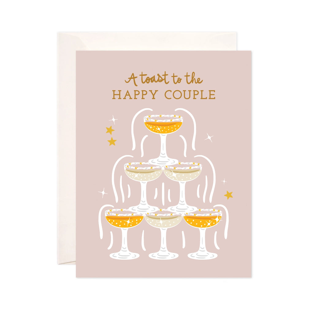 A TOAST TO THE HAPPY COUPLE CARD