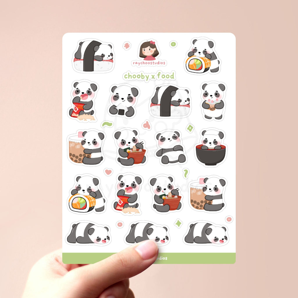 CHOOBY X FOOD STICKER SHEET - 1