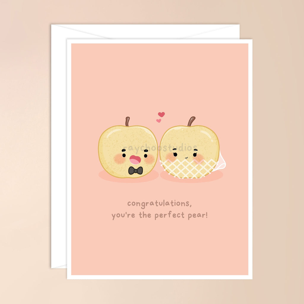 CONGRATULATIONS, YOU'RE THE PERFECT PEAR WEDDING CARD - 1