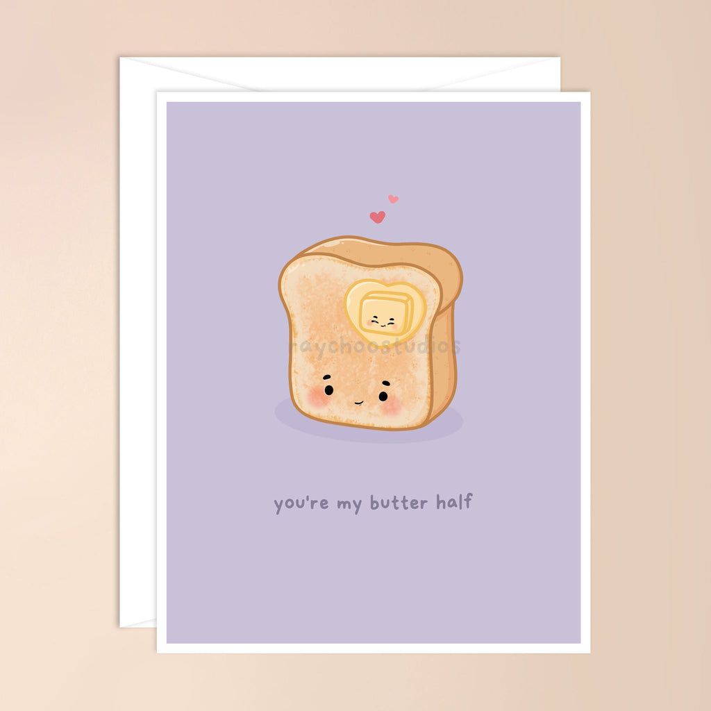 YOU'RE MY BUTTER HALF GREETING CARD - 1