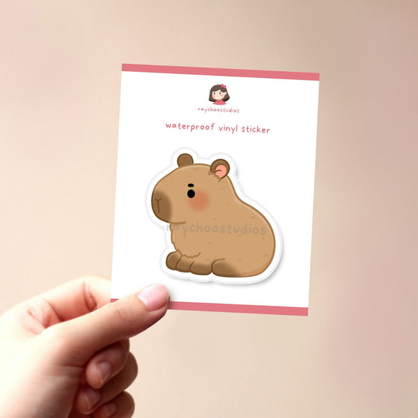 CAPYBARA VINYL STICKER - 2