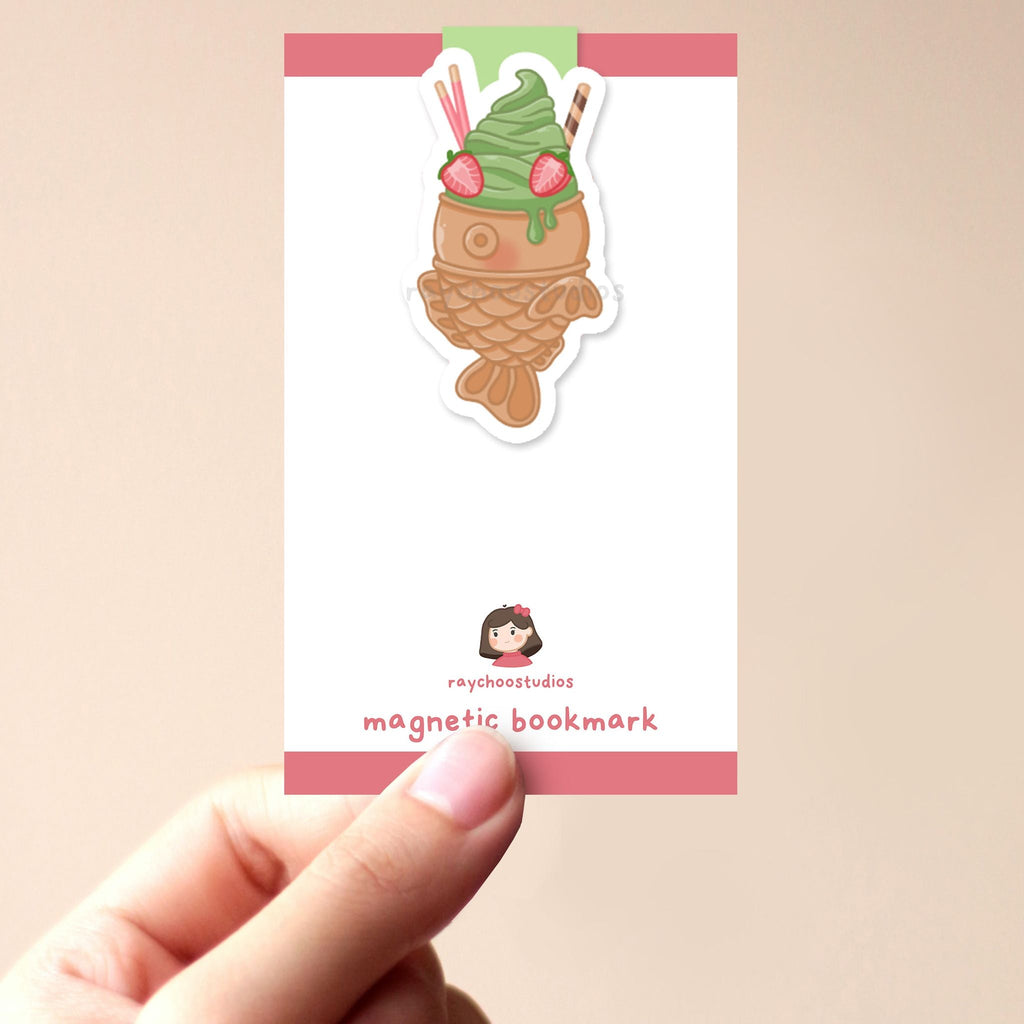 MATCHA TAIYAKI MAGNETIC BOOKMARK - 1