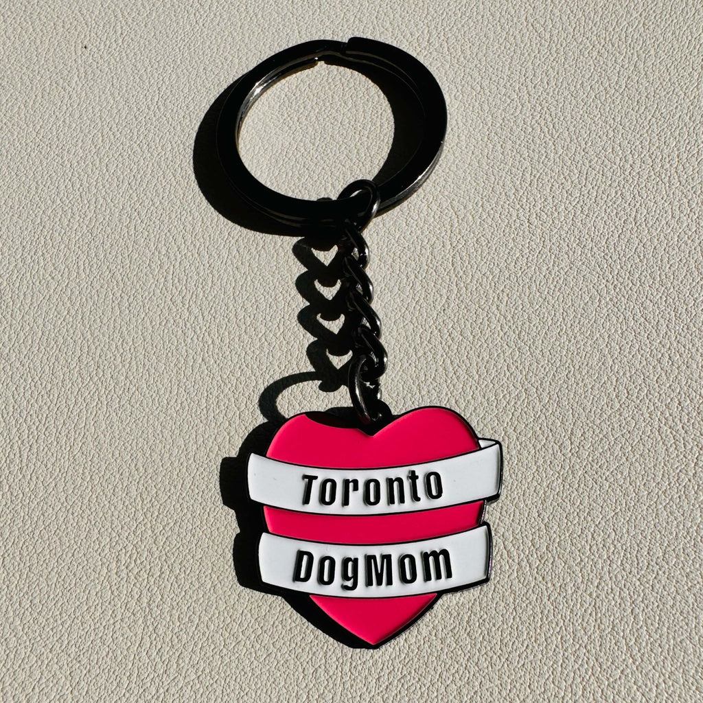  Keychain Toronto Dog Mom Banner Heart - 1