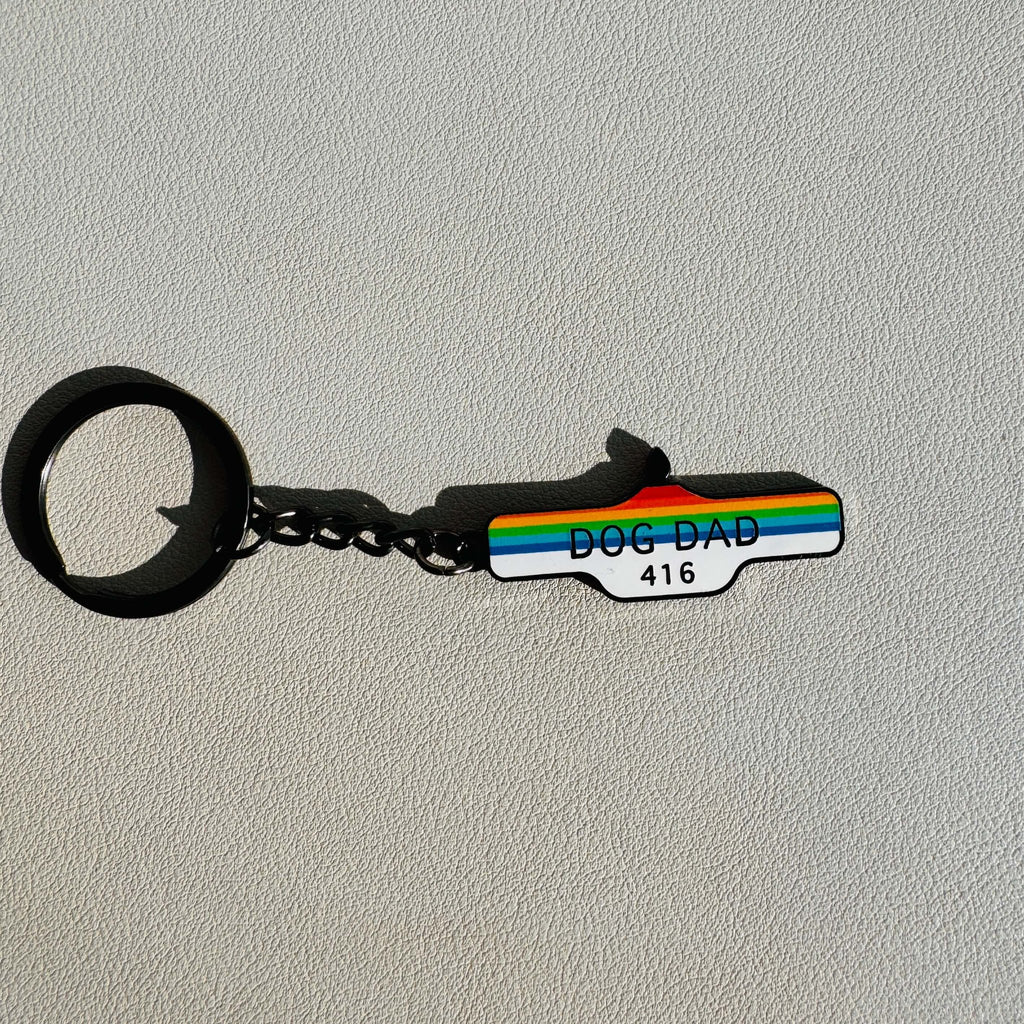 Key Chain Pride Toronto Dog Dad Street Sign - 1