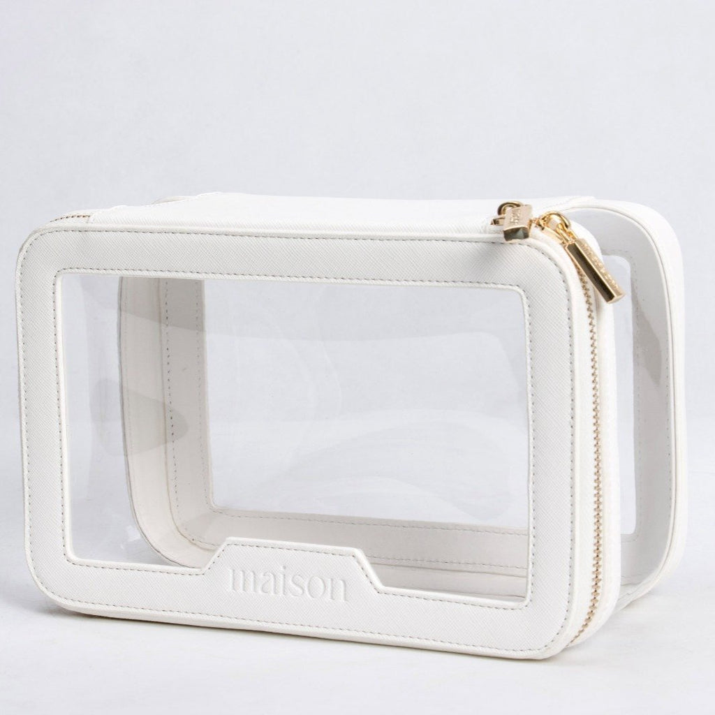 AILYN MAKEUP BAG - PEARL WHITE - 1