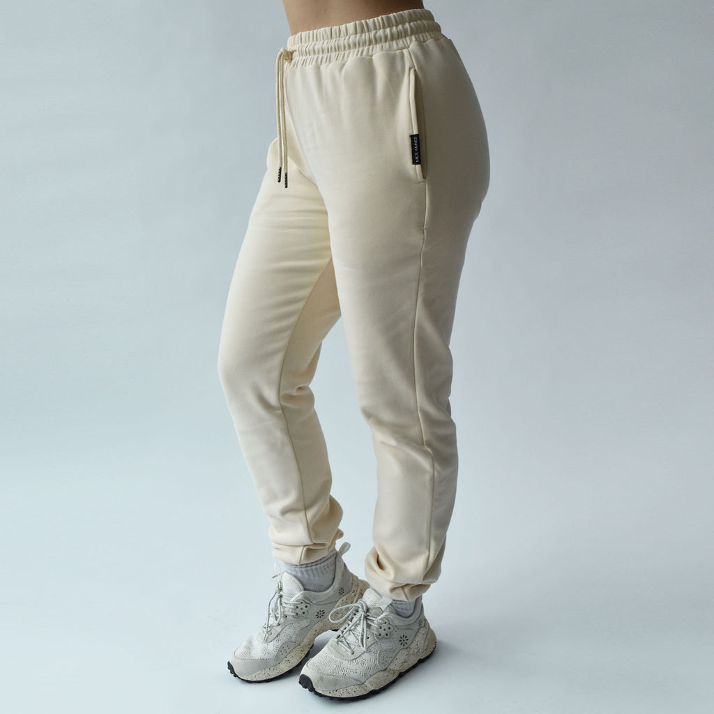 JOGGER SWEATPANTS - CREAM - 1