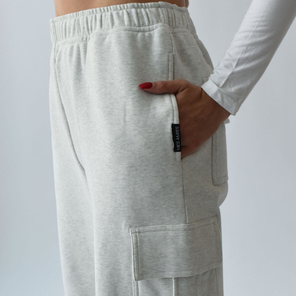 CARGO SWEATPANTS - CLOUD - 1