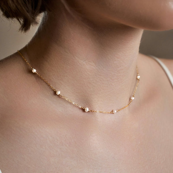 Floating pearl necklace - 2