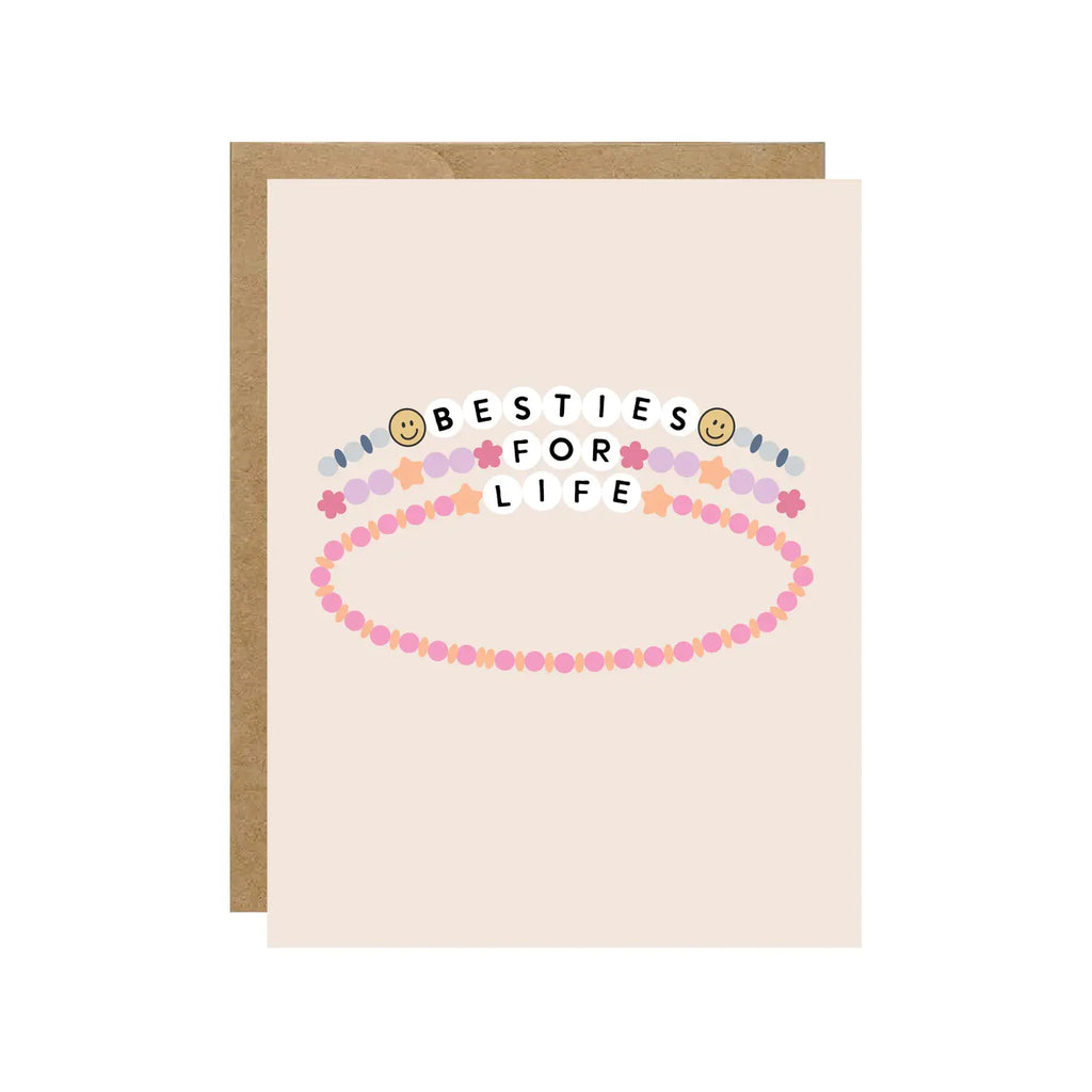 BESTIES FOR LIFE FRIENDSHIP BRACELET CARD