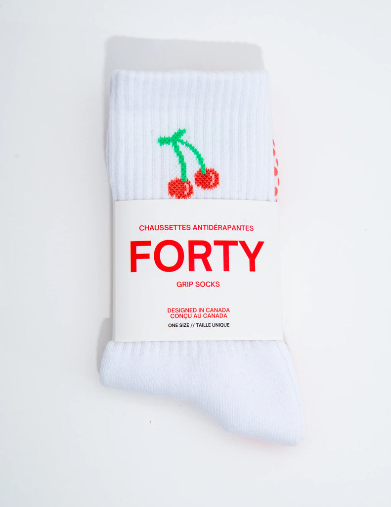 CHERRY PILATES SOCKS