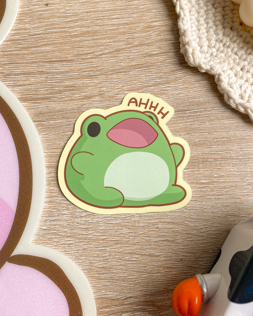 AHH FROG STICKER