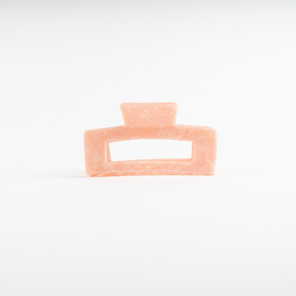 XL ACETATE CLAW CLIP - PINK MARBLE