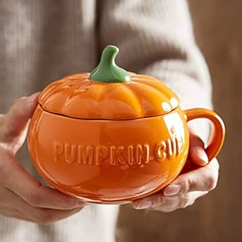 PUMPKIN MUG W/ LID