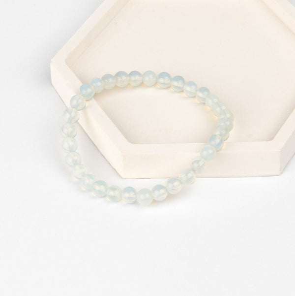 WHITE AGATE BRACELET