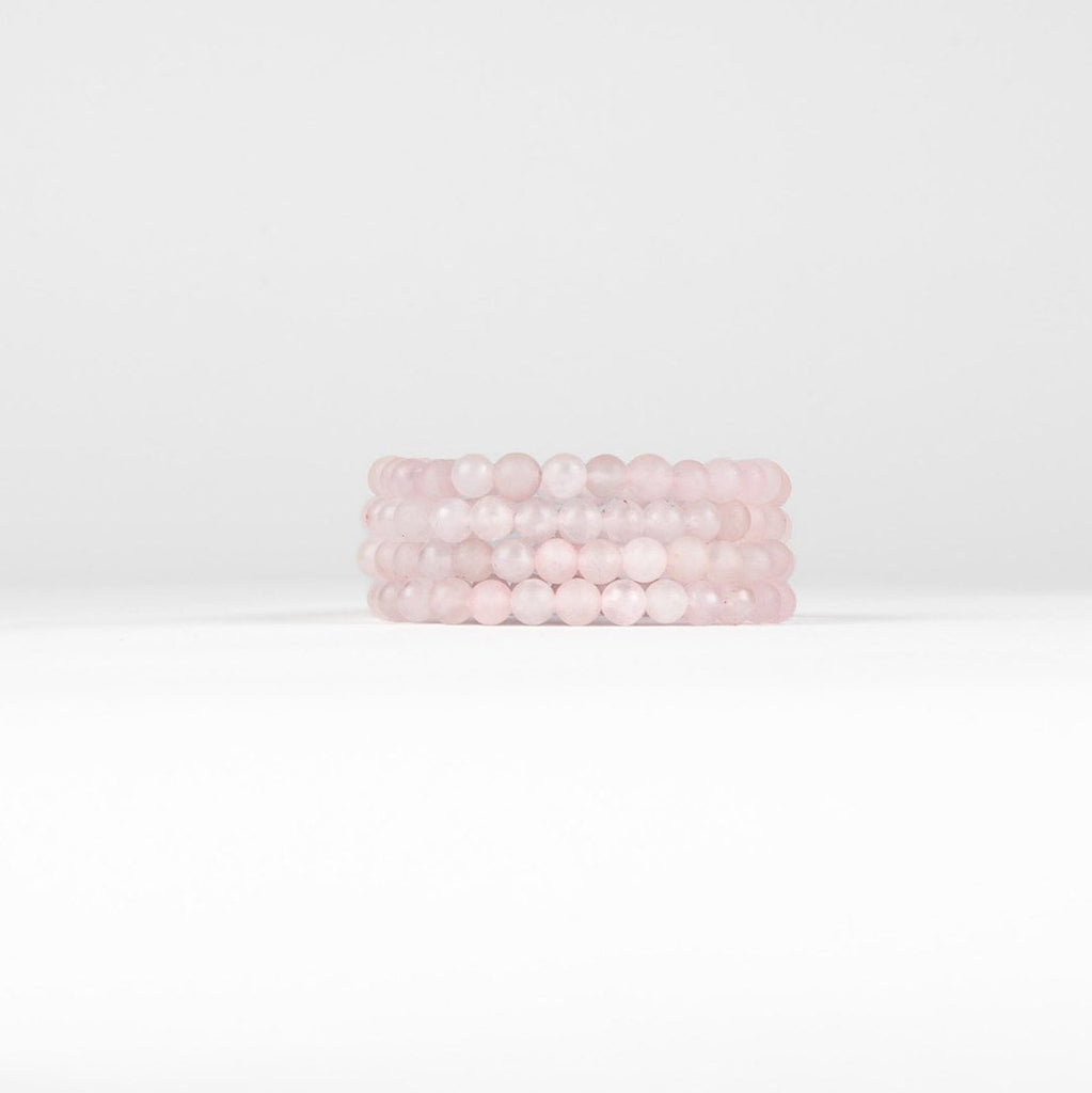 MATTE ROSE QUARTZ BRACELET