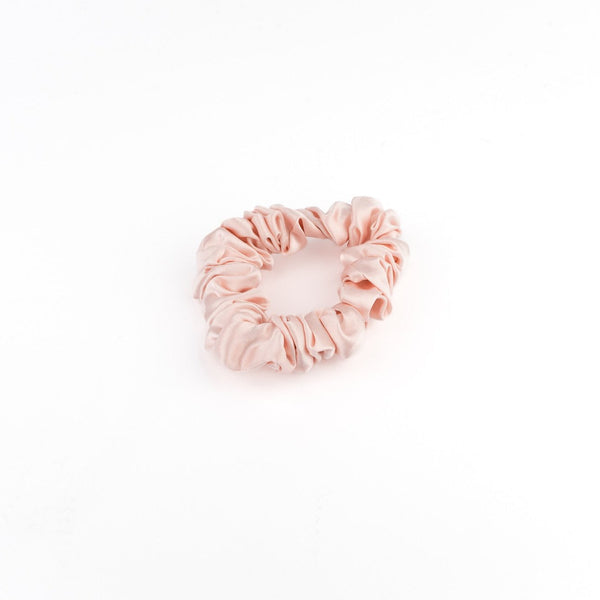 MULBERRY SILK MEDIUM SCRUNCHIE - LIGHT PINK