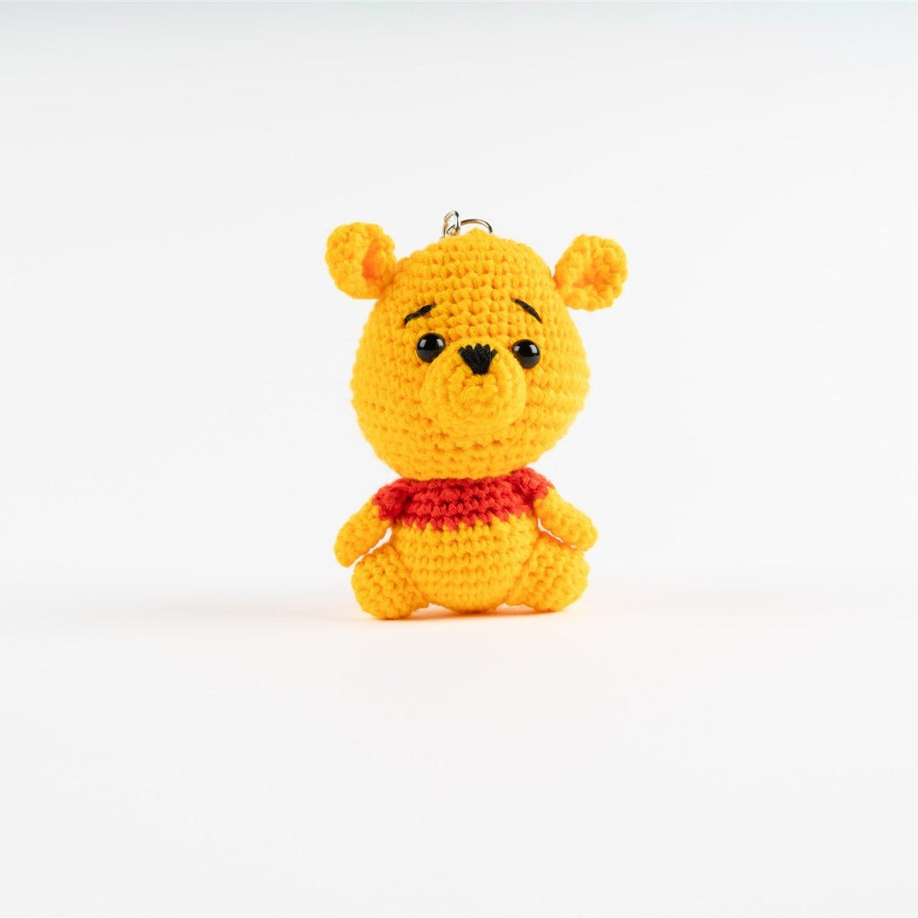 CROCHET WINNIE THE POOH KEYCHAIN