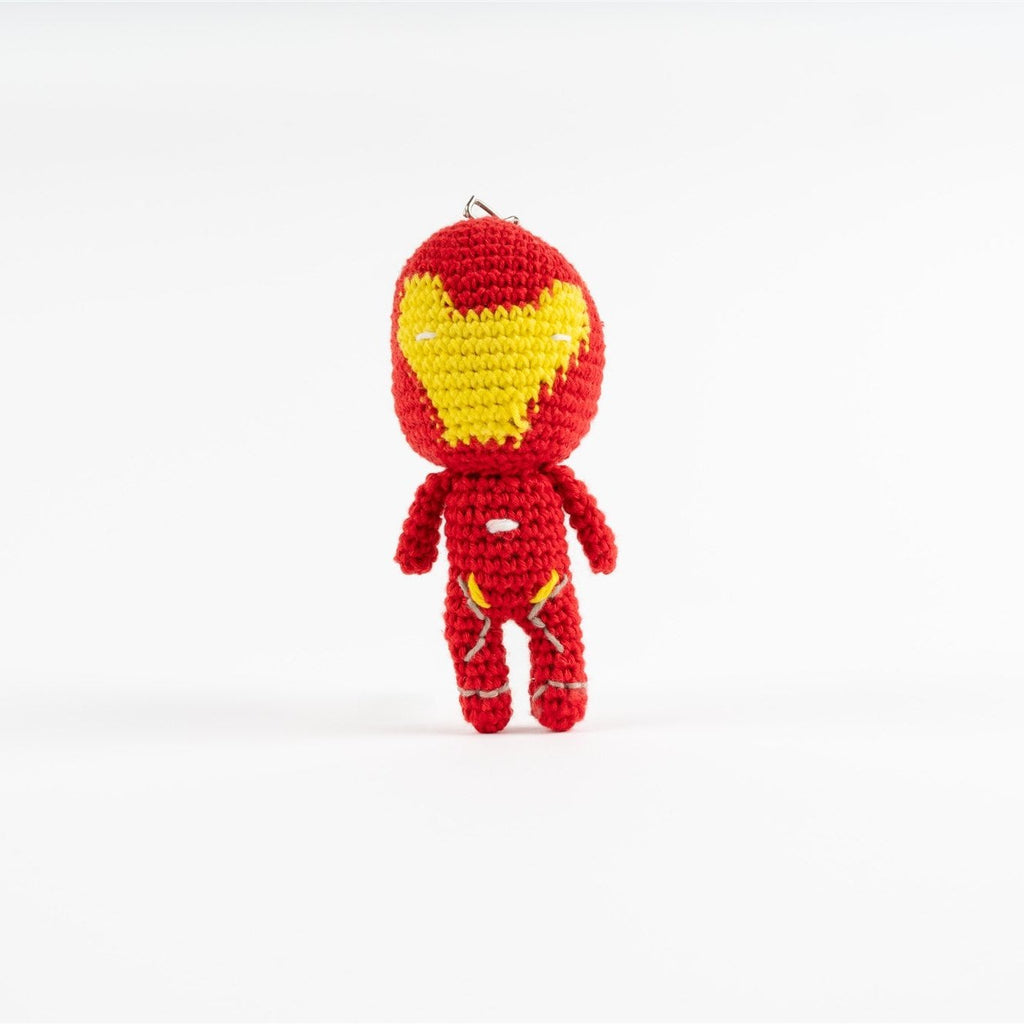 CROCHET IRONMAN KEYCHAIN