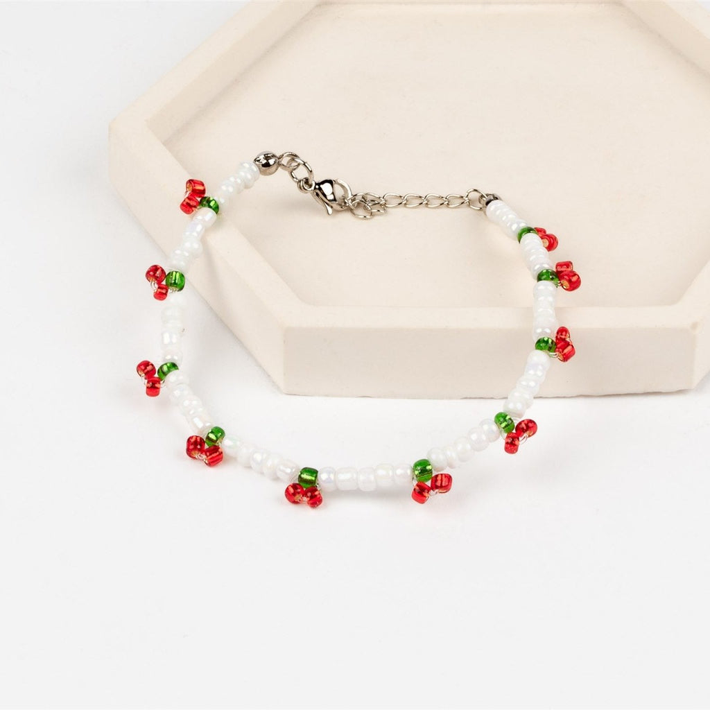 CHERRY BEAD BRACELET