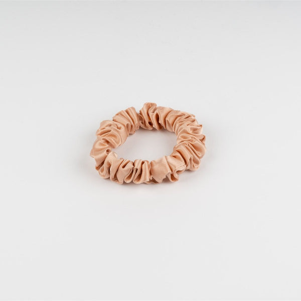 MULBERRY SILK MEDIUM SCRUNCHIE - MAUVE PINK