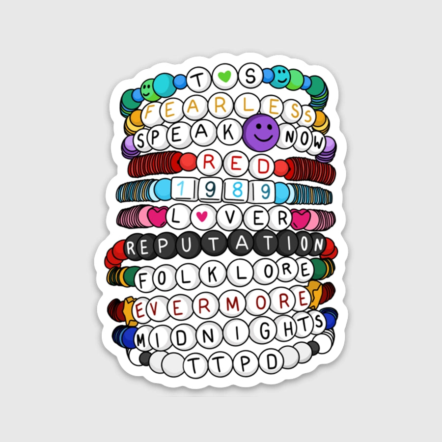 TAYLOR SWIFT ERAS BRACELET STICKER