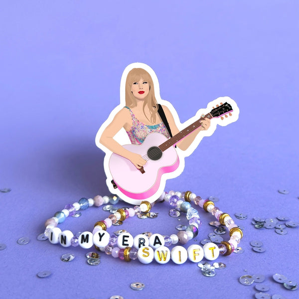 TAYLOR SWIFT ERAS GUITAR STICKER