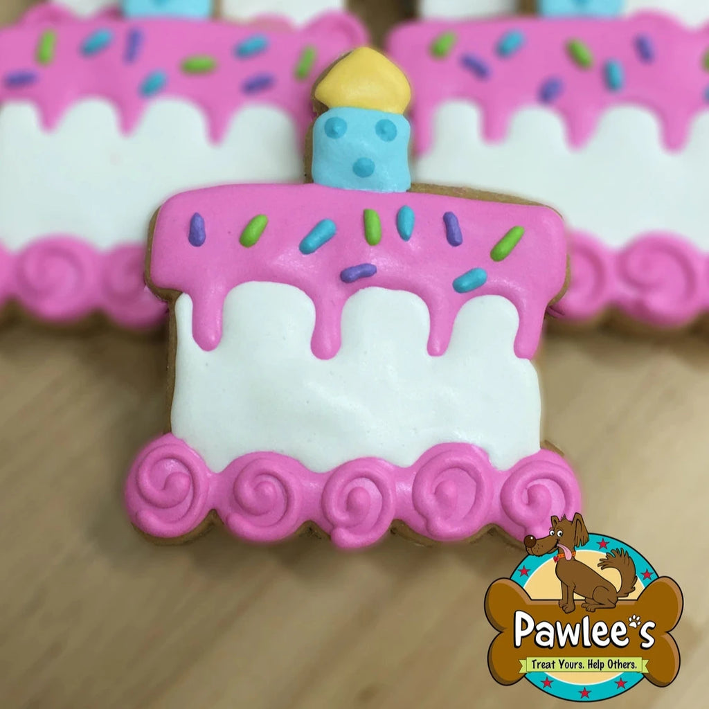 PINK BARKDAY CAKE COOKIE