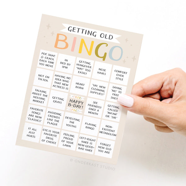 GETTING OLD BINGO CARD