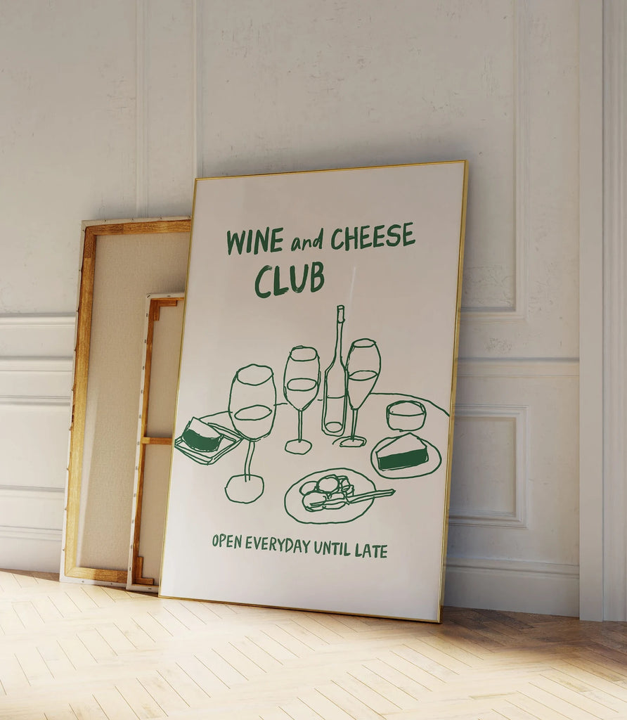 WINE AND CHEESE CLUB PRINT